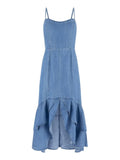 Guess Vestito Longuette Marina Donna W6GK89D0908 Lola Blue - Denim