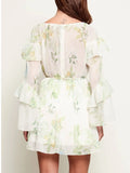 Guess Vestito Mini Laurence Donna W6GKA5W2400 Garden Lilies Print - Floreale