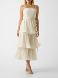 Guess Vestito Longuette Donna W6GKAGW2584 Dove White - Bianco