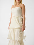 Guess Vestito Longuette Donna W6GKAGW2584 Dove White - Bianco
