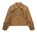 Guess Giubbino Ibby Fringe Donna W6GL45W2466 Wet Sand - Beige