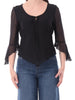 guess blusa serafina mesh donna w6gp16k2944 jet black a996 nero 161383697