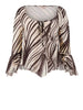 guess blusa serafina donna w6gp16k2944 wild escape print marrone 163510268