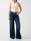 Guess Top Shirring Donna W6GP40K3256 Dove White - Bianco