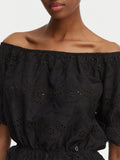 Guess Top Shoulder Off Donna W6GP47K3336 Jet Black A996 - Nero