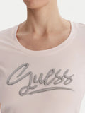 Guess T-shirt Script Donna W6RI24J1314 Delicate Pink - Rosa