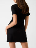Guess Vestito Mini Olga Donna W6RK34KCMU2 Jet Black A996 - Nero