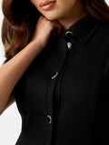 Guess Vestito Mini Olga Donna W6RK34KCMU2 Jet Black A996 - Nero