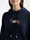 Harmont & Blaine Felpa Cappuccio Donna FOQD34021778 - Blu