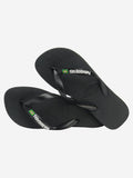Havaianas Infradito Brasil Logo Unisex 4110850 Black/black - Nero