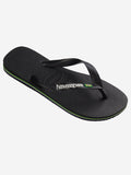 Havaianas Infradito Brasil Logo Unisex 4110850 Black/black - Nero