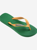 Havaianas Infradito Brasil Logo Giallo Unisex 4110850 Green/yellow - Verde