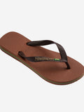 Havaianas Infradito Brasil Logo Unisex 4110850 Rust/dark Brown - Marrone