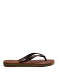 Havaianas Infradito Brasil Logo Unisex 4110850 Rust/dark Brown - Marrone