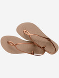 Havaianas Sandalo Basso Luna Rosa Donna 4129697 Rose Gold/rose Gold - Oro