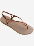 Havaianas Sandalo Basso Luna Rosa Donna 4129697 Rose Gold/rose Gold - Oro