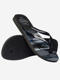 Havaianas Infradito Camu Uomo 4141398 Black/black/white - Nero
