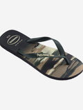 Havaianas Infradito Camu Uomo 4141398 Black/green Olive - Verde