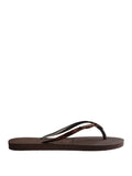 Havaianas Infradito Slim Glitter Donna 4146975 Dark Brown - Marrone