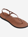 Havaianas Sandalo Basso Luna Point Donna 4149921 Rust/black - Marrone