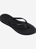 Havaianas Infradito Point Glitter Donna 4150157 Black/black - Nero