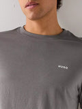 Hugo Boss T-shirt Dero Uomo 50466158 Dark Grey - Grigio