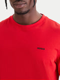 Hugo Boss T-shirt Dero Rosa Uomo 50466158 Open Red - Rosso