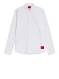 Hugo Boss Camicia Classica Uomo 50475687 Open White - Bianco