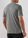 Hugo Boss Polo Passertip Uomo 50507699 Open Grey - Grigio