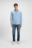 Hugo Boss Camicia Classica Uomo 50518304 Open Blue - Celeste