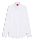 Hugo Boss Camicia Classica Kenno Uomo 50555295 Open White - Bianco