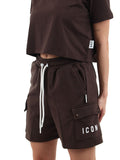 Icon Shorts Sportivi Donna IDB002 Moro - Marrone