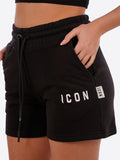 Icon Shorts Sportivi Donna IDB003 - Nero