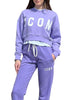 icon felpa donna idf006 lilla viola 169379713