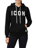 Icon Felpa Cappuccio Donna IDF008 - Nero