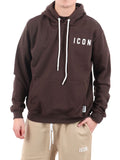 Icon Felpa Cappuccio Uomo IUF007 Moro - Marrone