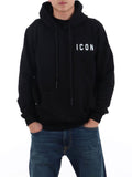 Icon Felpa Cappuccio Uomo IUF007 - Nero