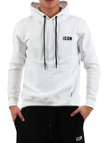 Icon Felpa Cappuccio Uomo IUPREF003 - Bianco