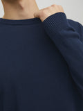 Jack e Jones Pullover Uomo 12137190 Navy Blazer - Blu