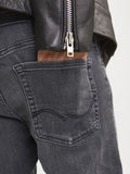 Jack e Jones Jeans Slim Uomo 12159030 Black Denim - Nero