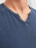 Jack e Jones T-shirt Uomo 12164972 Navy Blazer Slim - Blu