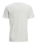 Jack e Jones T-shirt Uomo 12164972 Cloud Dancer Slim - Bianco