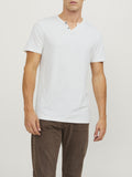 Jack e Jones T-shirt Uomo 12164972 Cloud Dancer Slim - Bianco