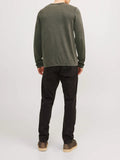 Jack e Jones T-shirt Leo Uomo 12174001 Dusty Olive - Verde