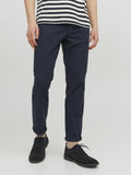 Jack e Jones Pantalone Chino Uomo 12206198 Navy Blazer - Blu