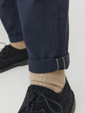 Jack e Jones Pantalone Chino Uomo 12206198 Navy Blazer - Blu