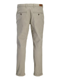 Jack e Jones Pantalone Chino Marco Fury Uomo 12206198 Vetiver - Grigio