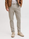 Jack e Jones Pantalone Chino Marco Fury Uomo 12206198 Vetiver - Grigio