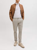 Jack e Jones Pantalone Chino Marco Fury Uomo 12206198 Vetiver - Grigio