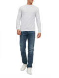 Jack e Jones Pullover Twin Uomo 12227443 Light Grey Melange - Grigio